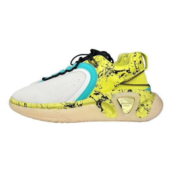 Balmain B Runner Platform Marble Print Sneaker - Picture 3 of 12